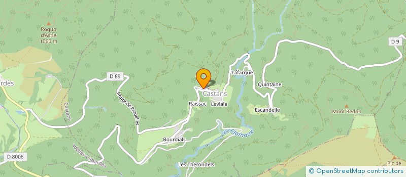 localisation de l'entreprise ATELIER DES SAVEURS EN MONTAGNE NOIRE à CASTANS