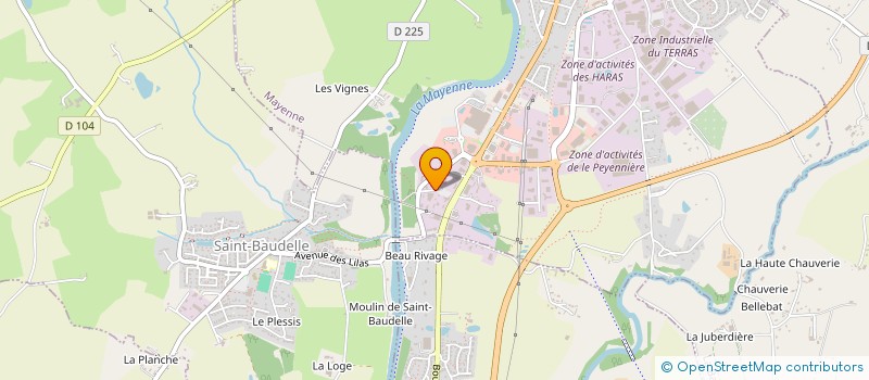 localisation de l'entreprise ATELIER DES TECHNICIENS MOULISTES  MAYENNE