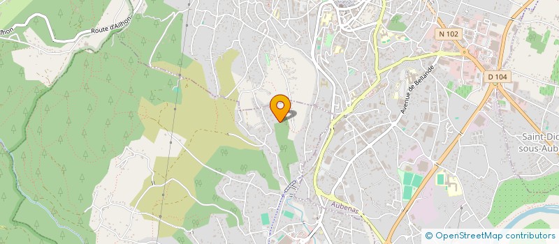 localisation de l'entreprise ATELIER DES TECHNIQUES ENERGETIQUES  MANUELLES  ATEM  SAINT MAURICE D'ARDECHE