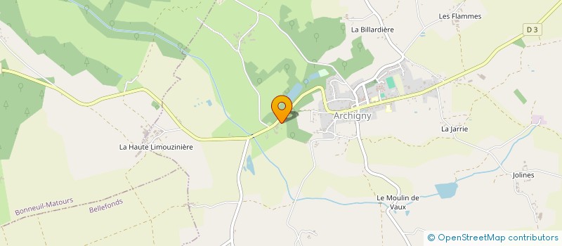 localisation de l'entreprise ATELIER DES TOPIAIRES à ARCHIGNY