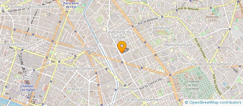 localisation de l'entreprise ATELIER DES TROIS BORNES à PARIS