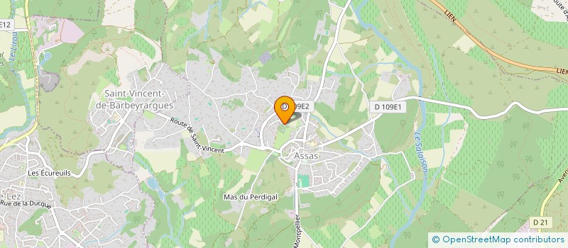 localisation de l'entreprise ATELIER DES VENDANGEURS, ATELIER D'ARCHITECTURE ET ESPACE DE TRAVAIL COLLABORATIF  ASSAS