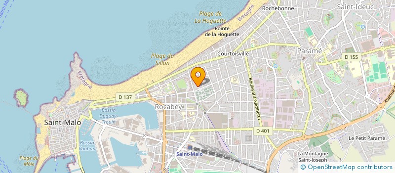 localisation de l'entreprise ATELIER DESIGN  SAINT-MALO