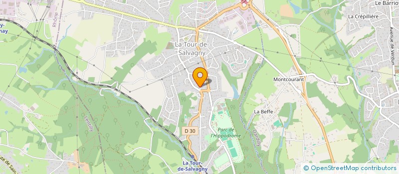 localisation de l'entreprise ATELIER DESIGN MECANIQUE  LA TOUR-DE-SALVAGNY