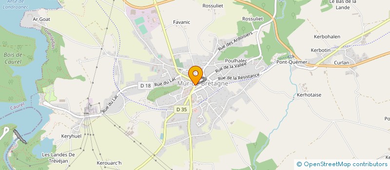 localisation de l'entreprise ATELIER DESSIN AMATEUR MUR DE BRETAGNE à GUERLEDAN