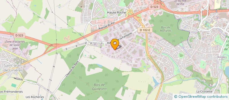 localisation de l'entreprise ATELIER DGT  BEAUCOUZE