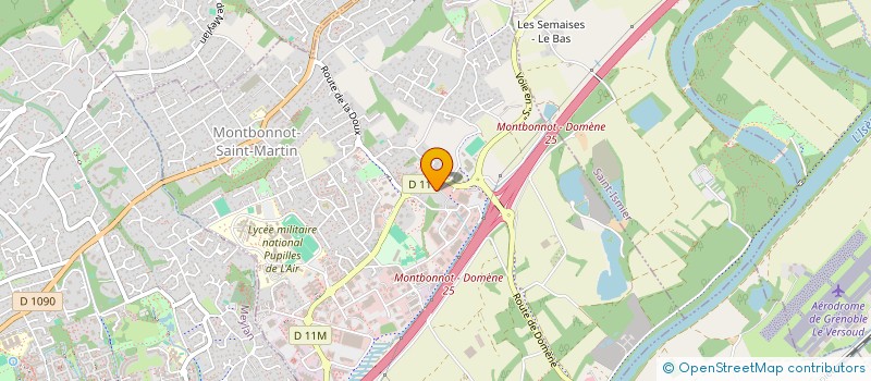 localisation de l'entreprise ATELIER DIAGONAL'  MONTBONNOT-SAINT-MARTIN