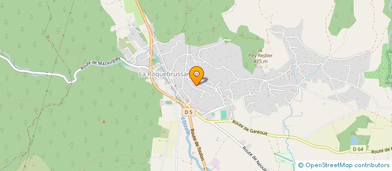 localisation de l'entreprise ATELIER DIAMANT  LA ROQUEBRUSSANNE