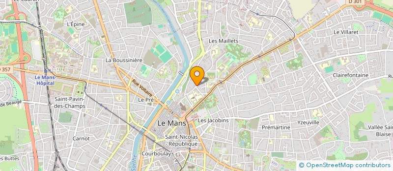 localisation de l'entreprise ATELIER DIFFUSION PRODUITS VIDEOTEX à LE MANS
