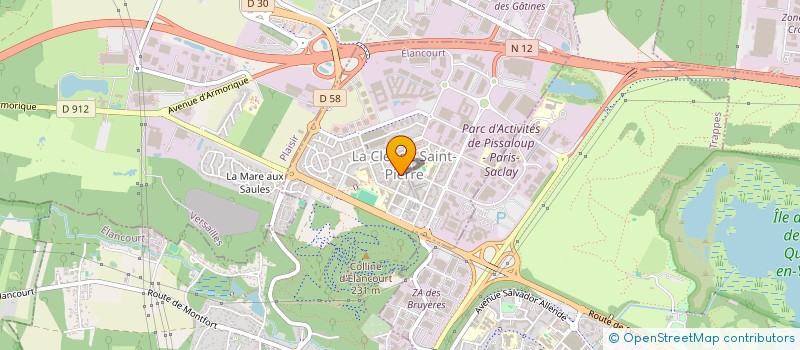 localisation de l'entreprise ATELIER DIGITAL  ELANCOURT