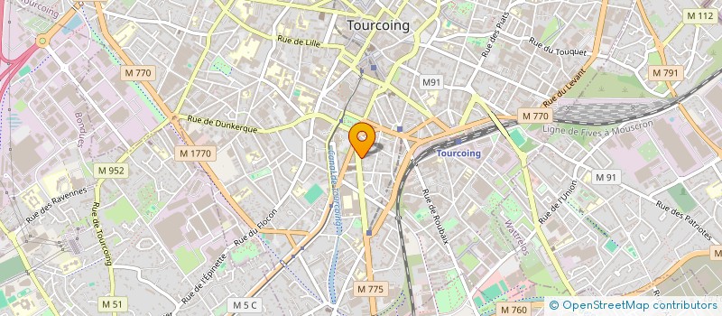localisation de l'entreprise ATELIER DIGITAL ET NUMERIQUE à TOURCOING