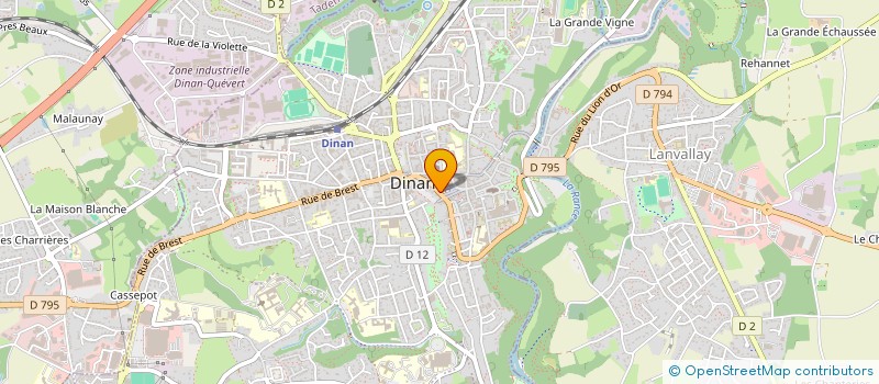 localisation de l'entreprise ATELIER DIX  DINAN