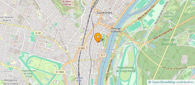 localisation de l'entreprise ATELIER DOMINIQUE CHAVOIXSA D'ARCHITECTU  SURESNES