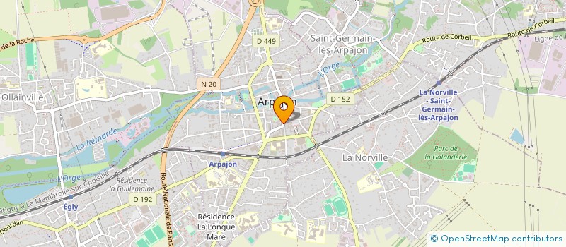 localisation de l'entreprise ATELIER DOUCEUR à ARPAJON