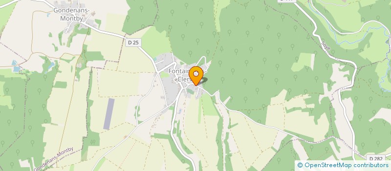 localisation de l'entreprise ATELIER DU BATIMENT  FONTAINE-LES-CLERVAL