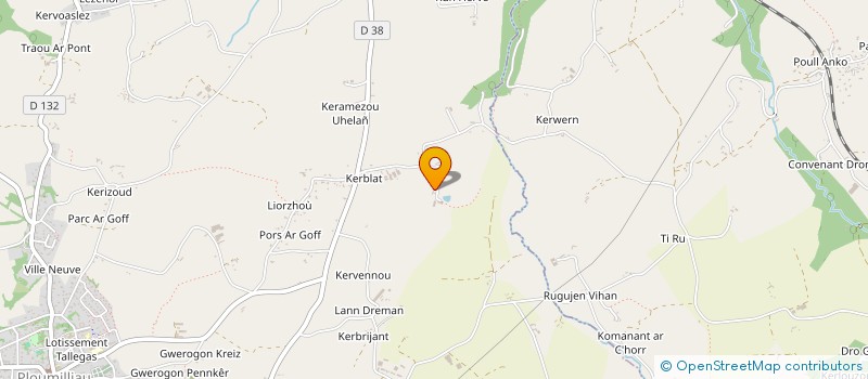 localisation de l'entreprise ATELIER DU BOIS  PLOUBEZRE