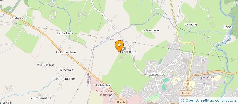 localisation de l'entreprise ATELIER DU BOIS  LECOUSSE