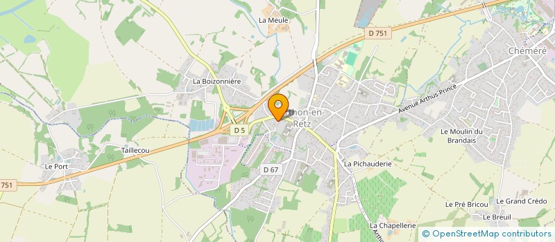 localisation de l'entreprise ATELIER DU BOIS ETS BLANCHARD à CHAUMES-EN-RETZ