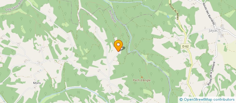 localisation de l'entreprise ATELIER DU CHATAIGNIER  ARCHIGNAC