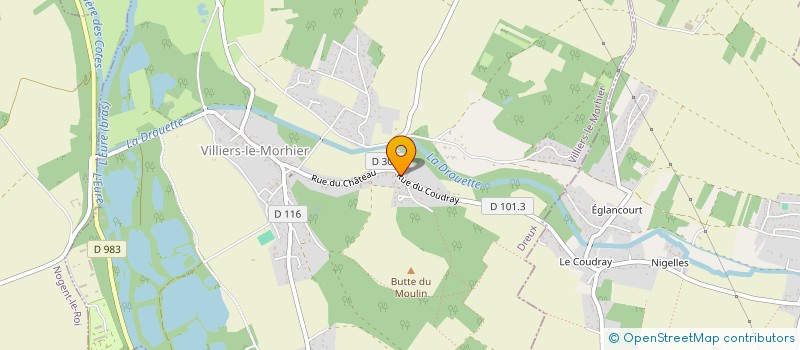 localisation de l'entreprise ATELIER DU CHATEAU à VILLIERS-LE-MORHIER
