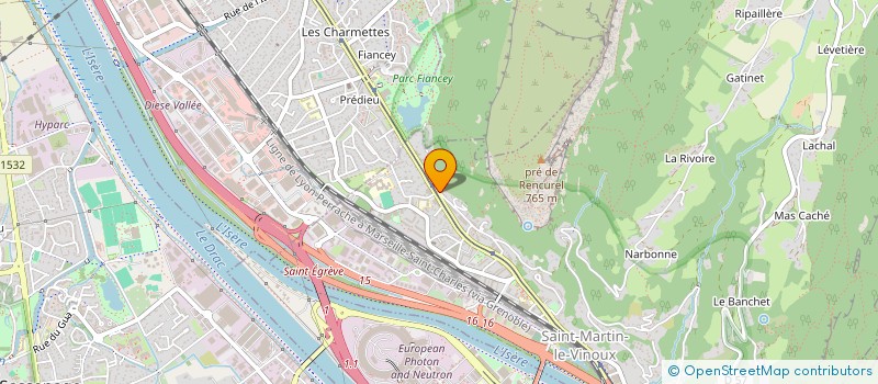 localisation de l'entreprise ATELIER DU CINEMA EXCENTRIQUE à GRENOBLE