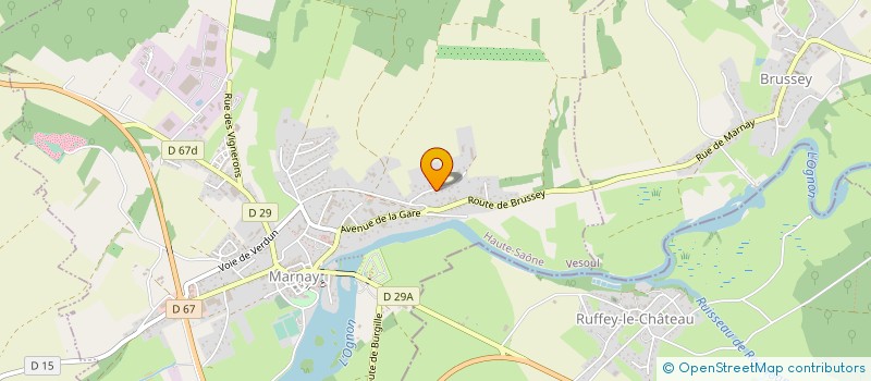 localisation de l'entreprise ATELIER DU CONFISEUR  MARNAY