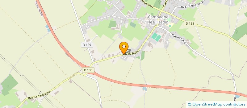 localisation de l'entreprise ATELIER DU CREUSET REFRACTAIRE à CAMPAGNE-LES-HESDIN