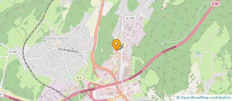 localisation de l'entreprise ATELIER DU FEU  MISEREY SALINES