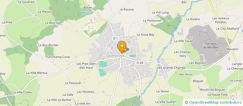 localisation de l'entreprise ATELIER DU FLEURISTE  QUESSOY