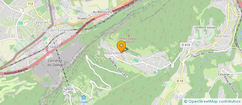localisation de l'entreprise ATELIER DU FUNICULAIRE  MONNETIER-MORNEX