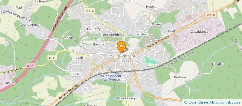 localisation de l'entreprise ATELIER DU KINE  SAINT-VINCENT-DE-TYROSSE