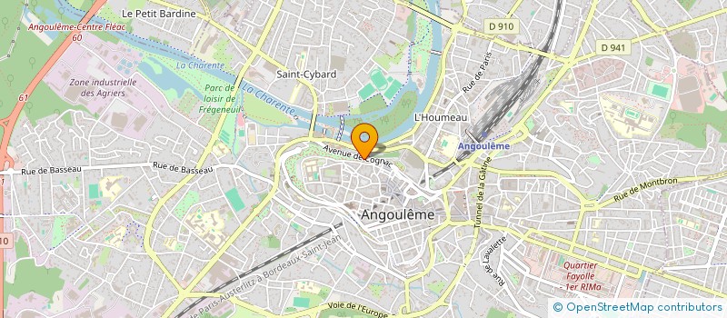 localisation de l'entreprise ATELIER DU MARQUIS DE CROCOGOULE à ANGOULEME