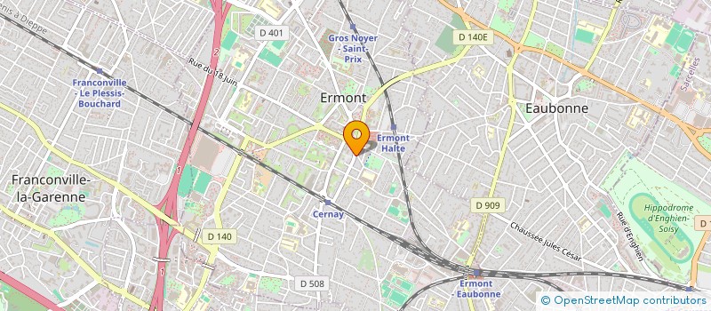 localisation de l'entreprise ATELIER DU PAIN à ERMONT