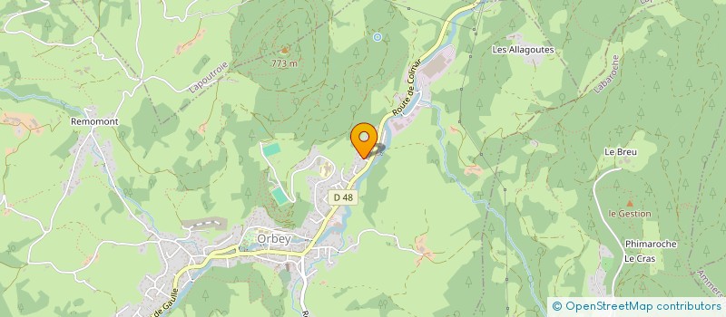 localisation de l'entreprise ATELIER DU PHENIX  ORBEY