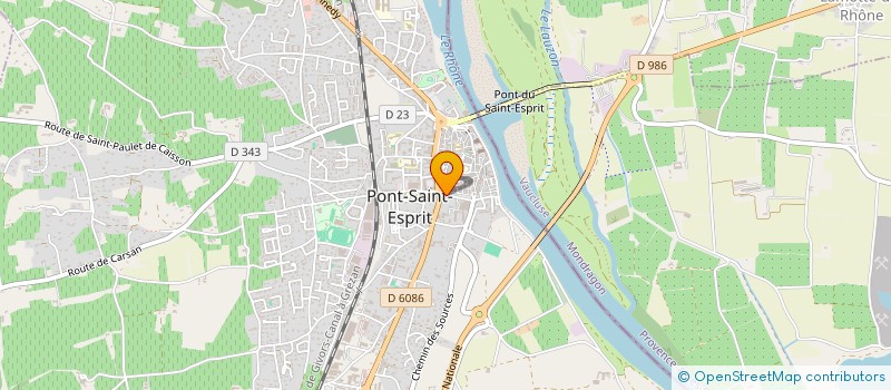 localisation de l'entreprise ATELIER DU PONT  PONT-SAINT-ESPRIT