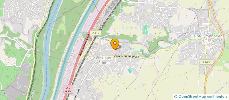 localisation de l'entreprise ATELIER DU REGARD  SEREZIN-DU-RHONE