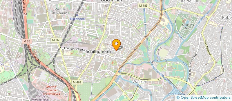 localisation de l'entreprise ATELIER DU REVETEMENT à SCHILTIGHEIM