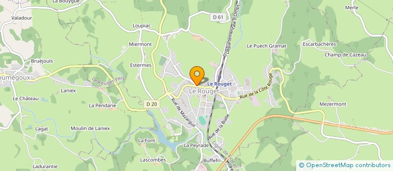 localisation de l'entreprise ATELIER DU ROUGET SIMON TEYSSOU ET ASSOCIES à LE ROUGET-PERS