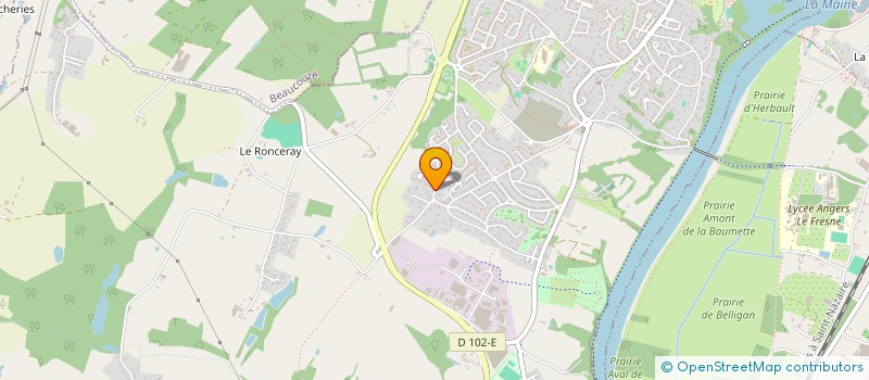 localisation de l'entreprise ATELIER DU SECOND OEUVRE  BOUCHEMAINE