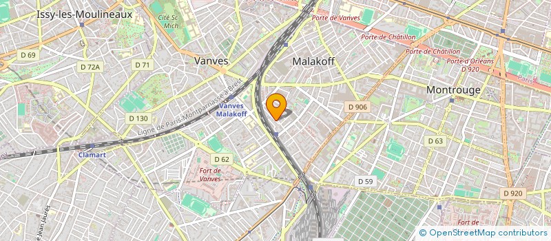 localisation de l'entreprise ATELIER DU SENTIER  MALAKOFF