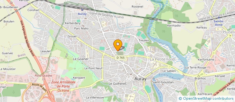 localisation de l'entreprise ATELIER DU SIEGE DIFFUSION à AURAY