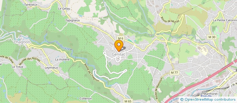 localisation de l'entreprise ATELIER DU SOIN ET SPA à GENILAC