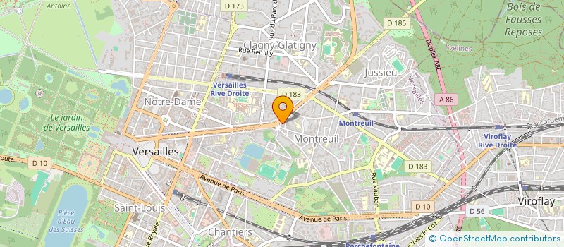 localisation de l'entreprise ATELIER DU SOLEIL à VERSAILLES