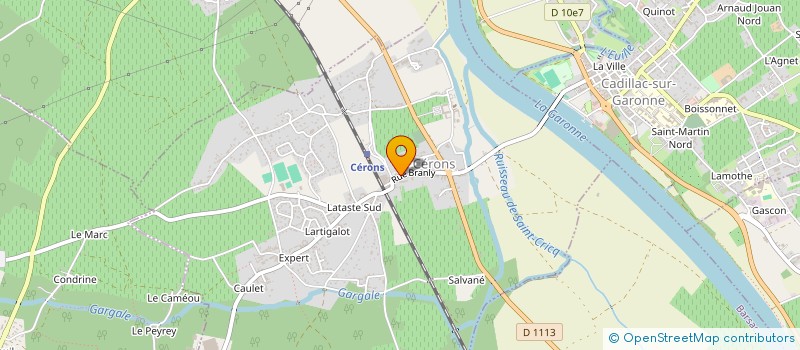 localisation de l'entreprise ATELIER DU SOUFFLE  BARSAC