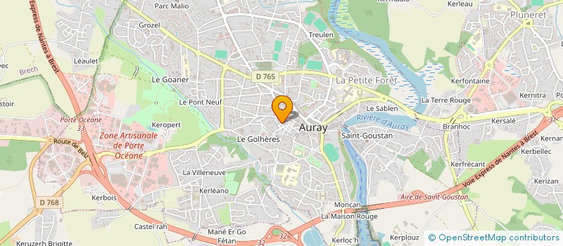 localisation de l'entreprise ATELIER DU TEMPS à AURAY