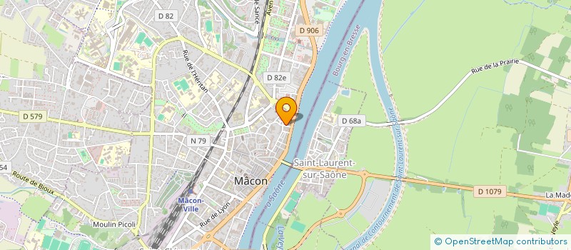 localisation de l'entreprise ATELIER DU TRIANGLE à MACON