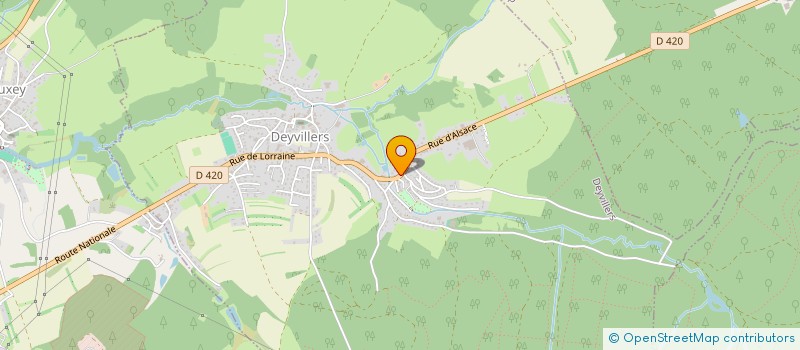 localisation de l'entreprise ATELIER DUFALA  DEYVILLERS