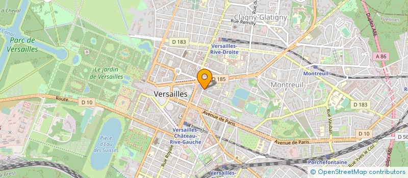 localisation de l'entreprise ATELIER DUTREVIS ARCHITECTES ASSOCIES à VERSAILLES