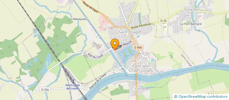 localisation de l'entreprise ATELIER EBENIST MENUISERIE DE L ECLUSE  SAINT-USAGE