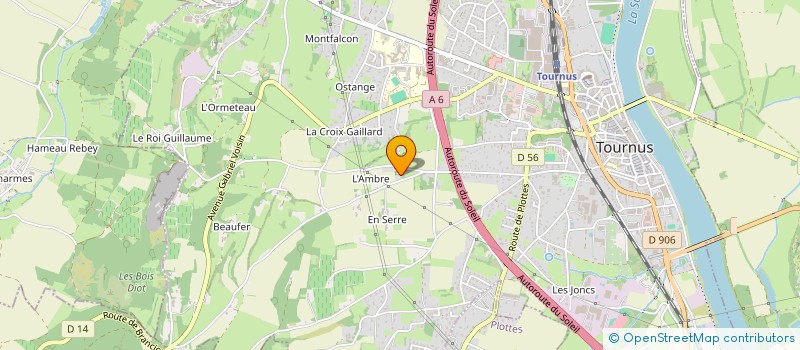 localisation de l'entreprise ATELIER ECHOS IMAGES  TOURNUS